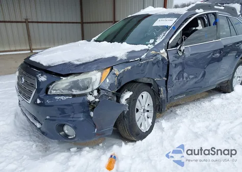 2015 Subaru Outback 2.5I Premium z USA, uszkodzony, nr VIN 4S4BSBHC2F3272761